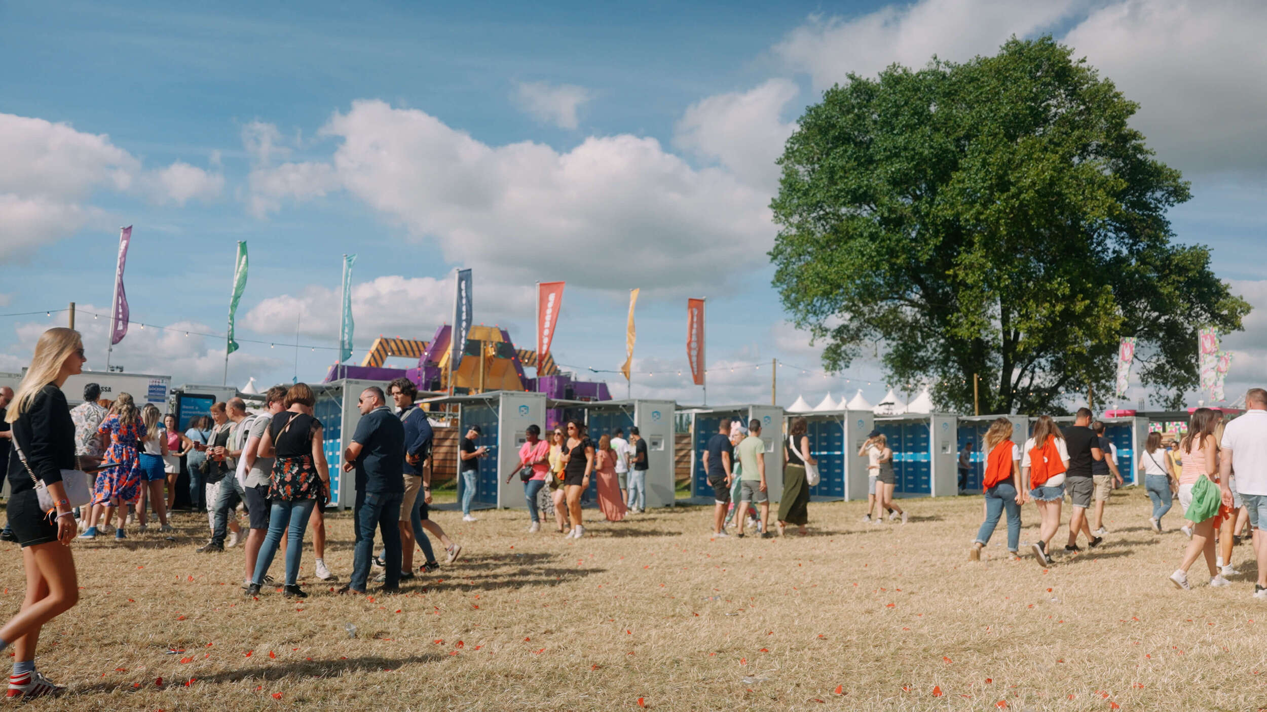 Lockit team and lockers at an event